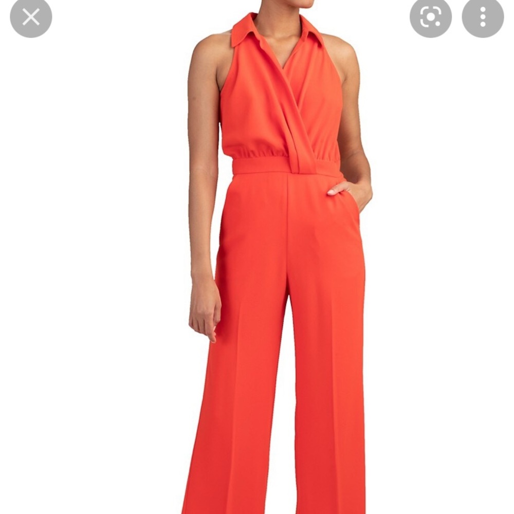 Trina Turk orange jumpsuit